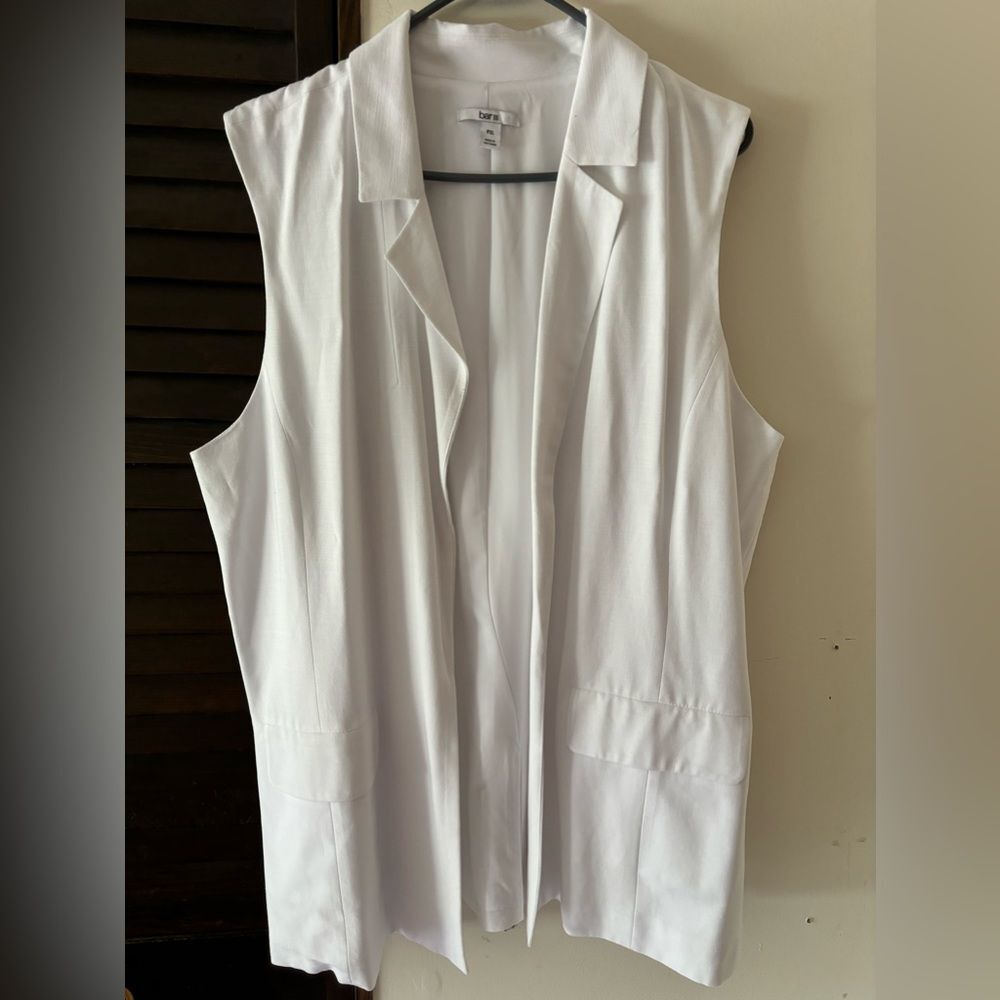 Women's Casual Sleeveless Vest, Fully Lined Office Blazer, with Pockets